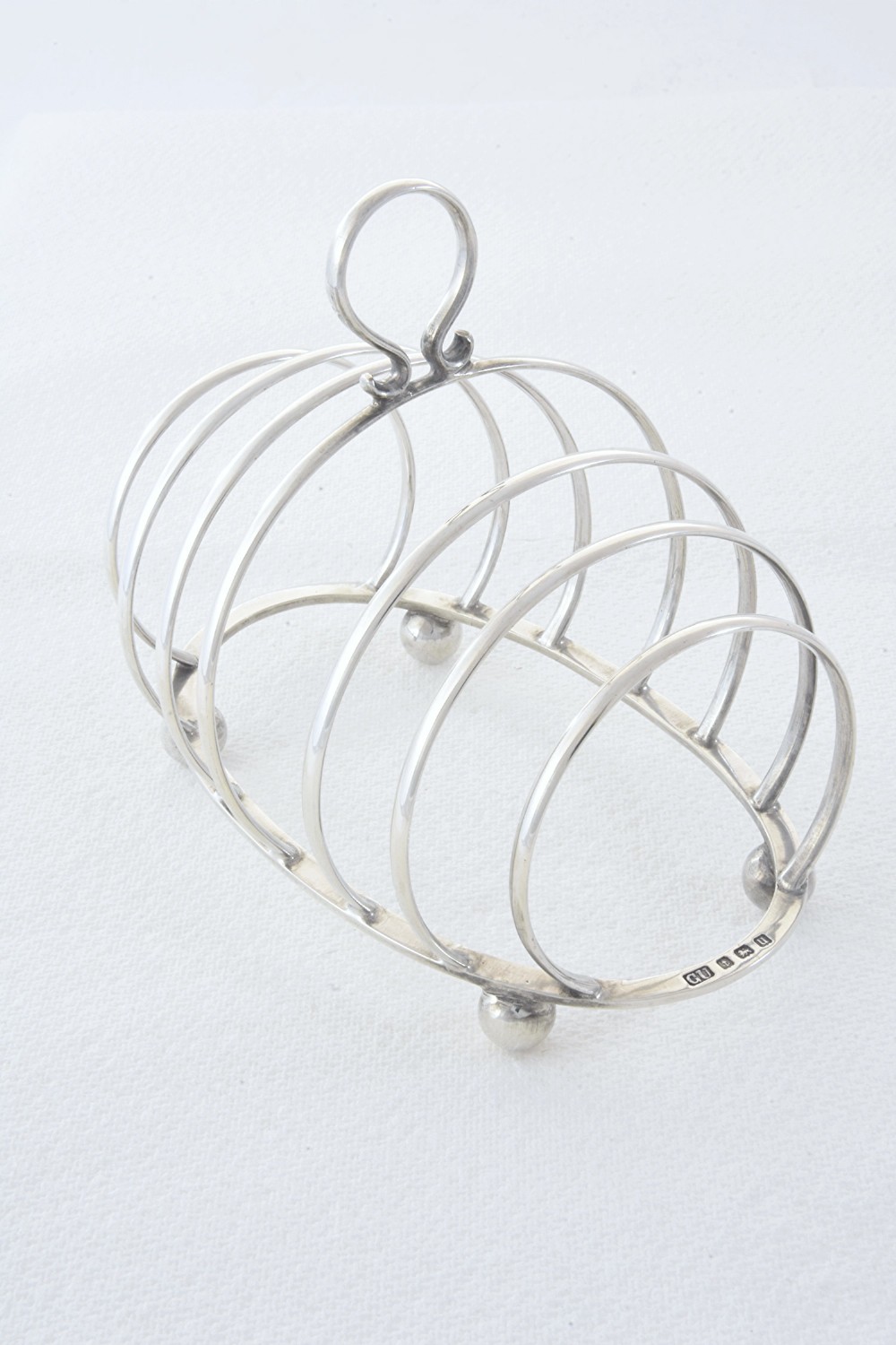 George V Silver Toast Rack (6 Slice) 1919