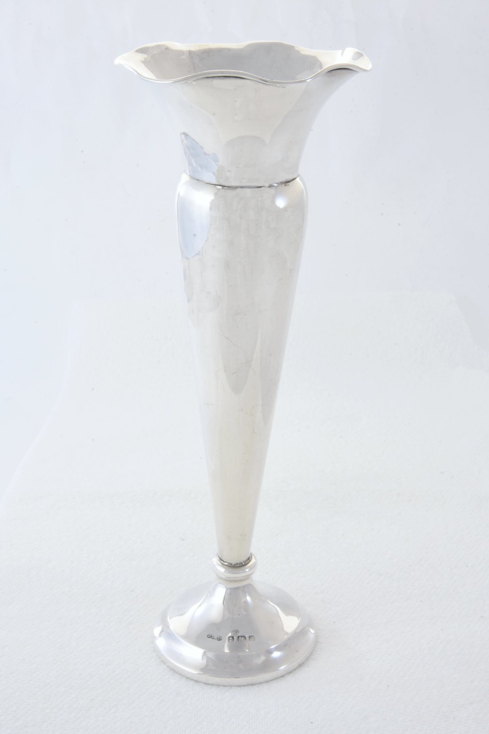 George V Silver Trumpet Vase 1912