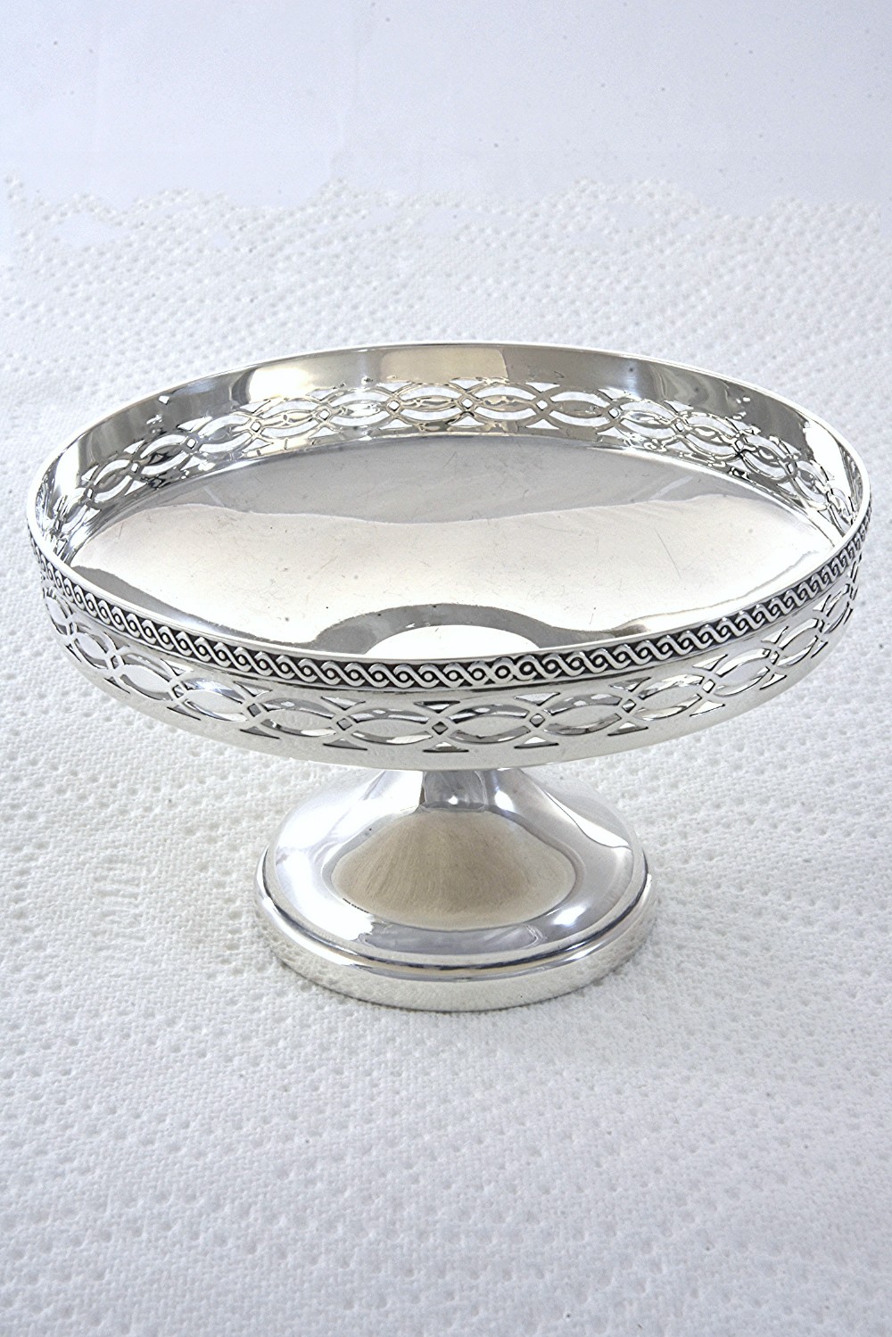 Antique Silver Pedestal Dish – Mappin & Webb - 1923