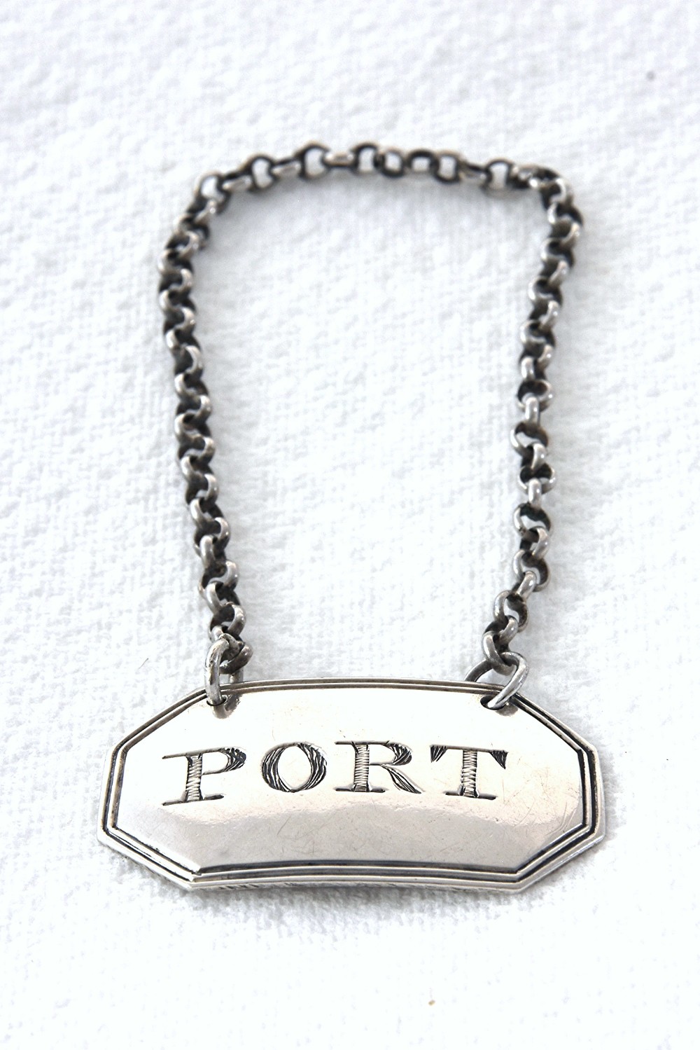 George III Silver Decanter Label (Port) 1818