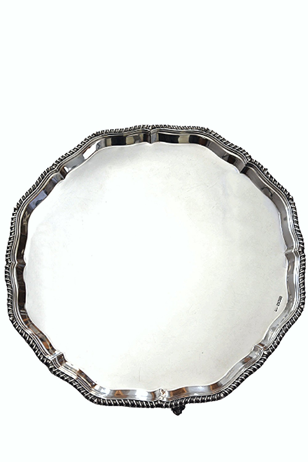 Large Edwardian Silver Salver – Mappin & Webb - 1904