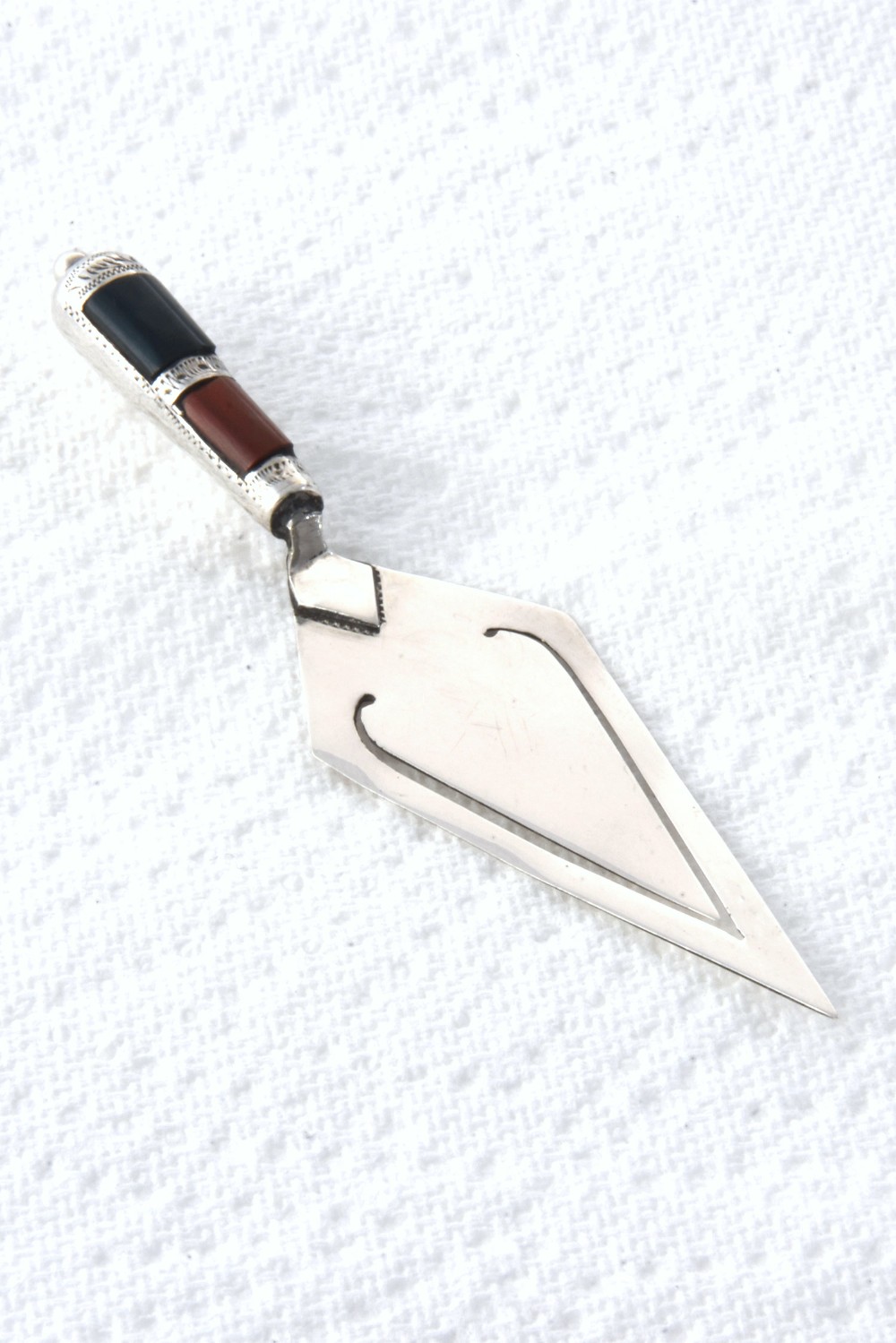 Victorian Silver & Agate Bookmark 1892