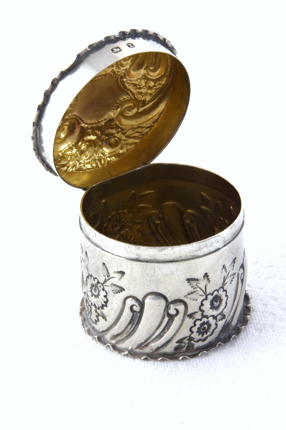 Victorian Silver Trinket Pot 1897