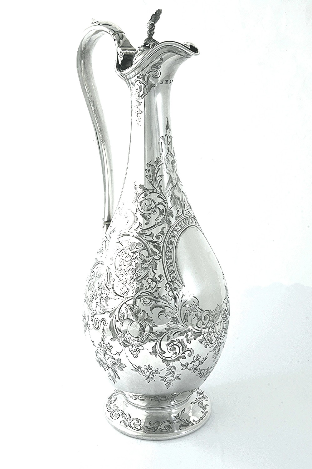 Victorian Silver Claret Jug / Wine Ewer 1859