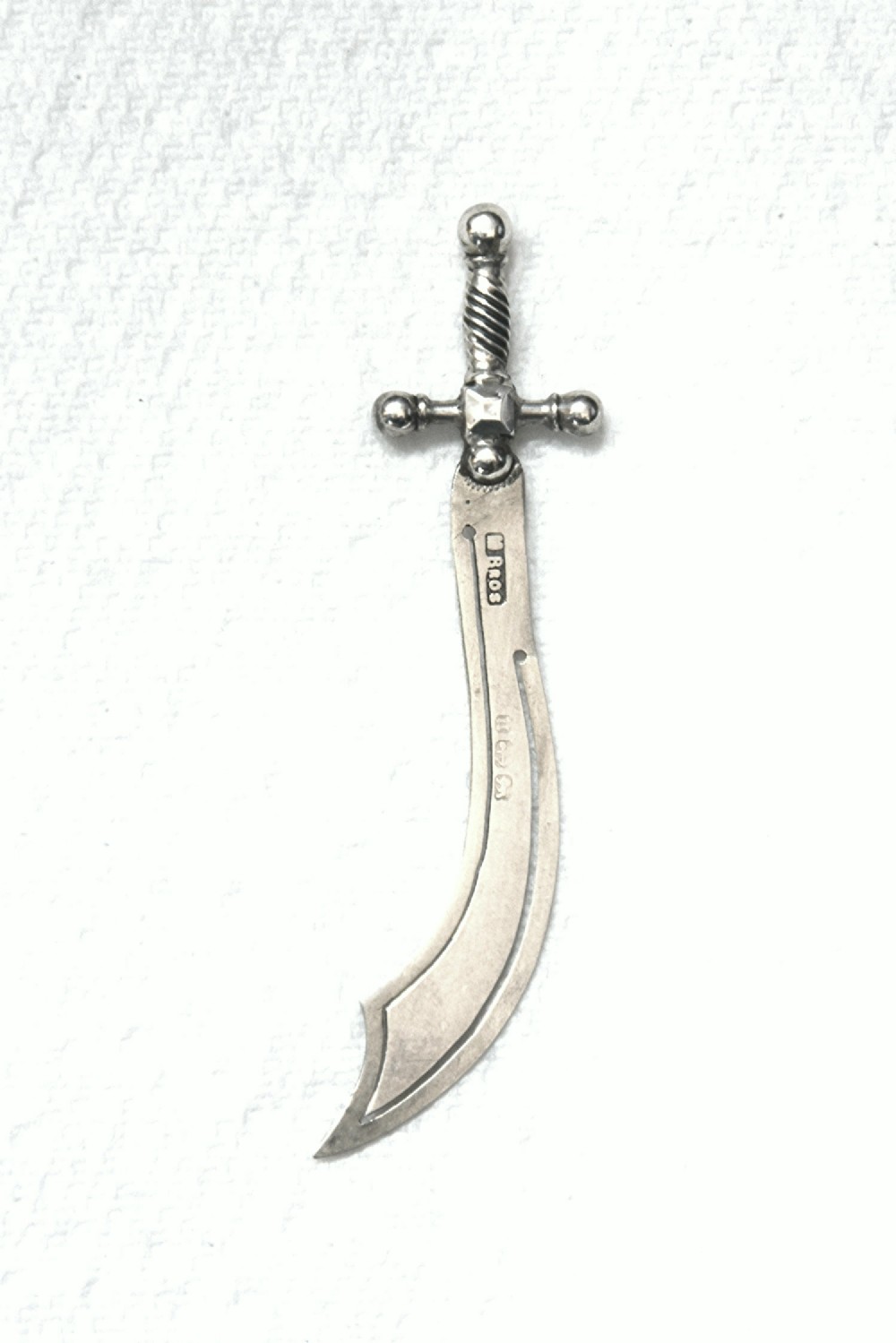 Victorian Silver Bookmark (Scimitar) 1894