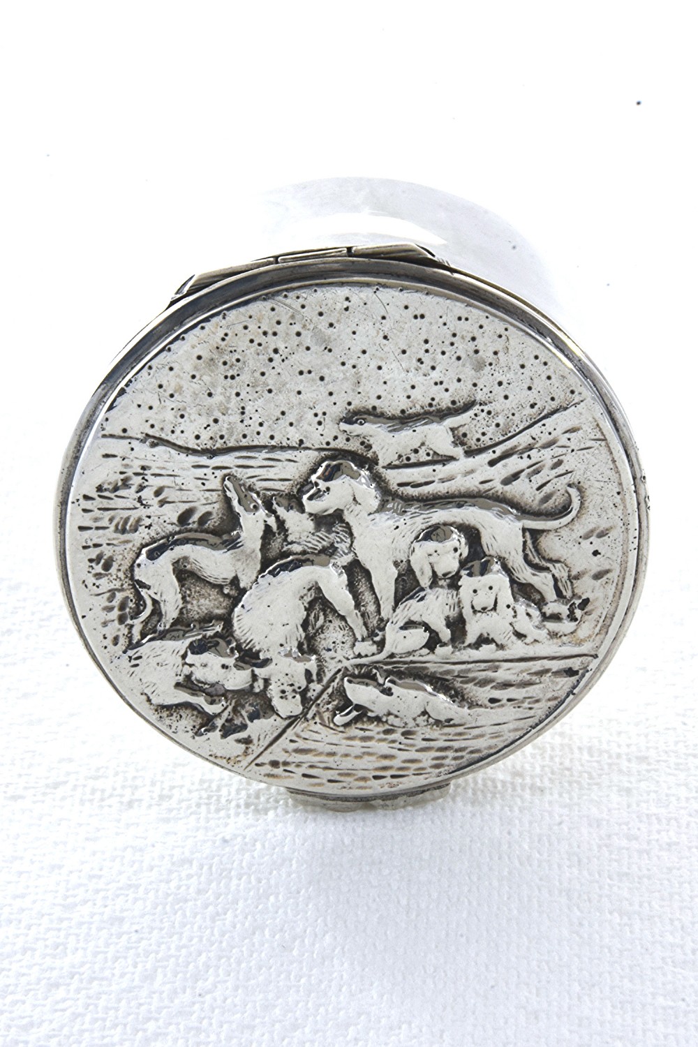 Victorian Silver Trinket Pot (Hunting Scene) – Chester 1901