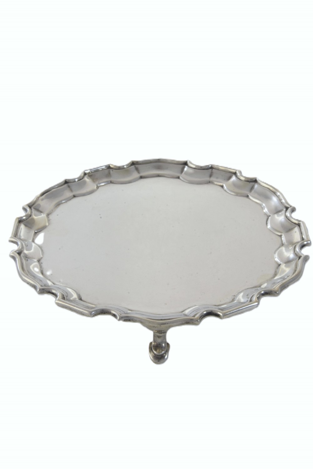 Edwardian Silver Card Tray 1906