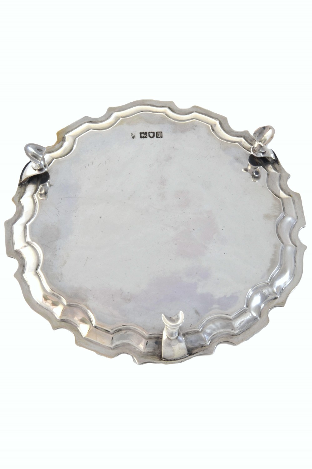 Edwardian Silver Card Tray 1906 View III