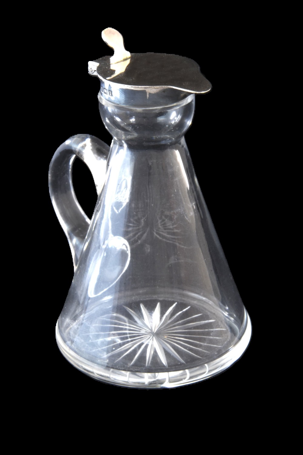 Edwardian Silver Mounted Whisky Noggin 1910