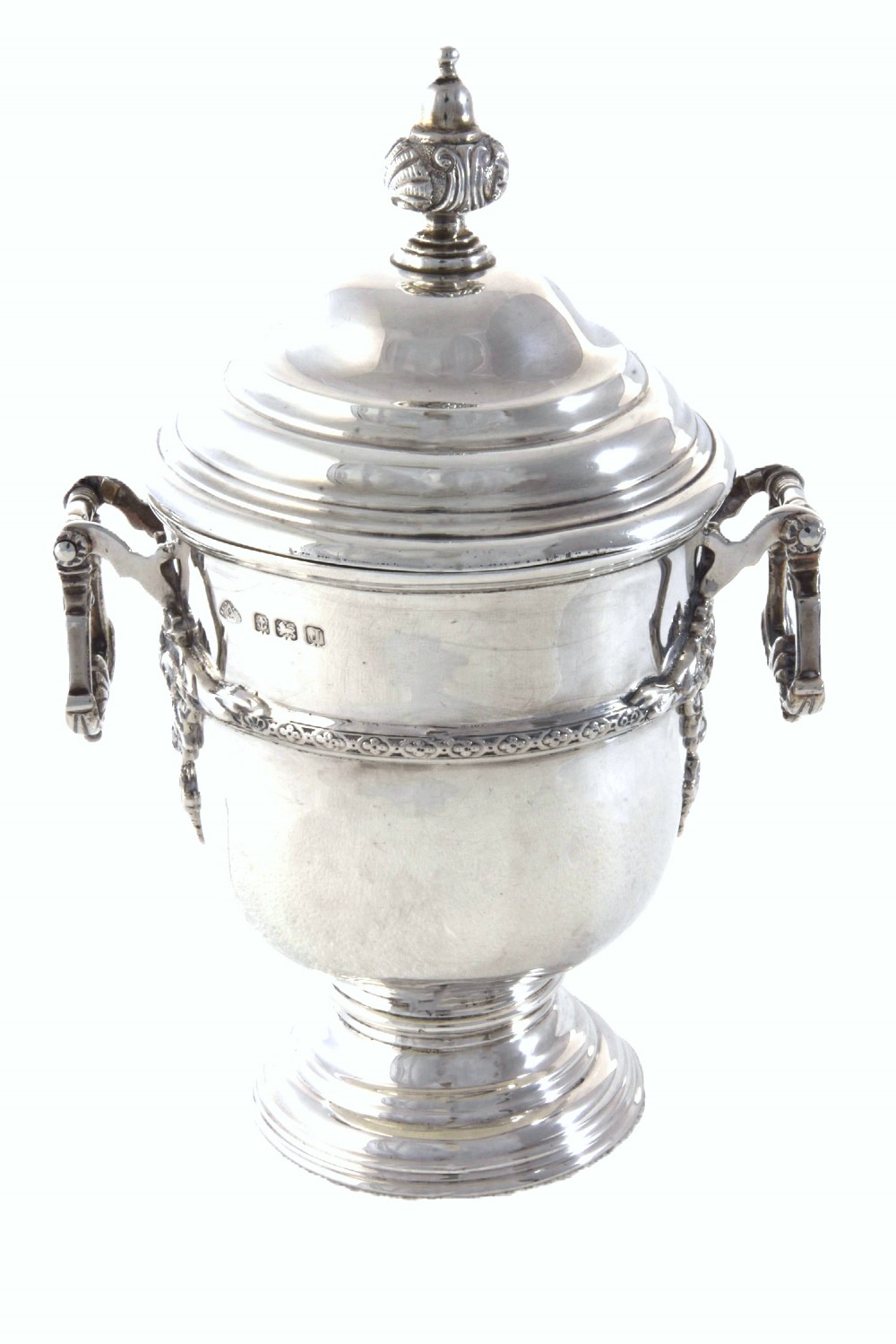 George V Silver Trinket Box Urn 1933
