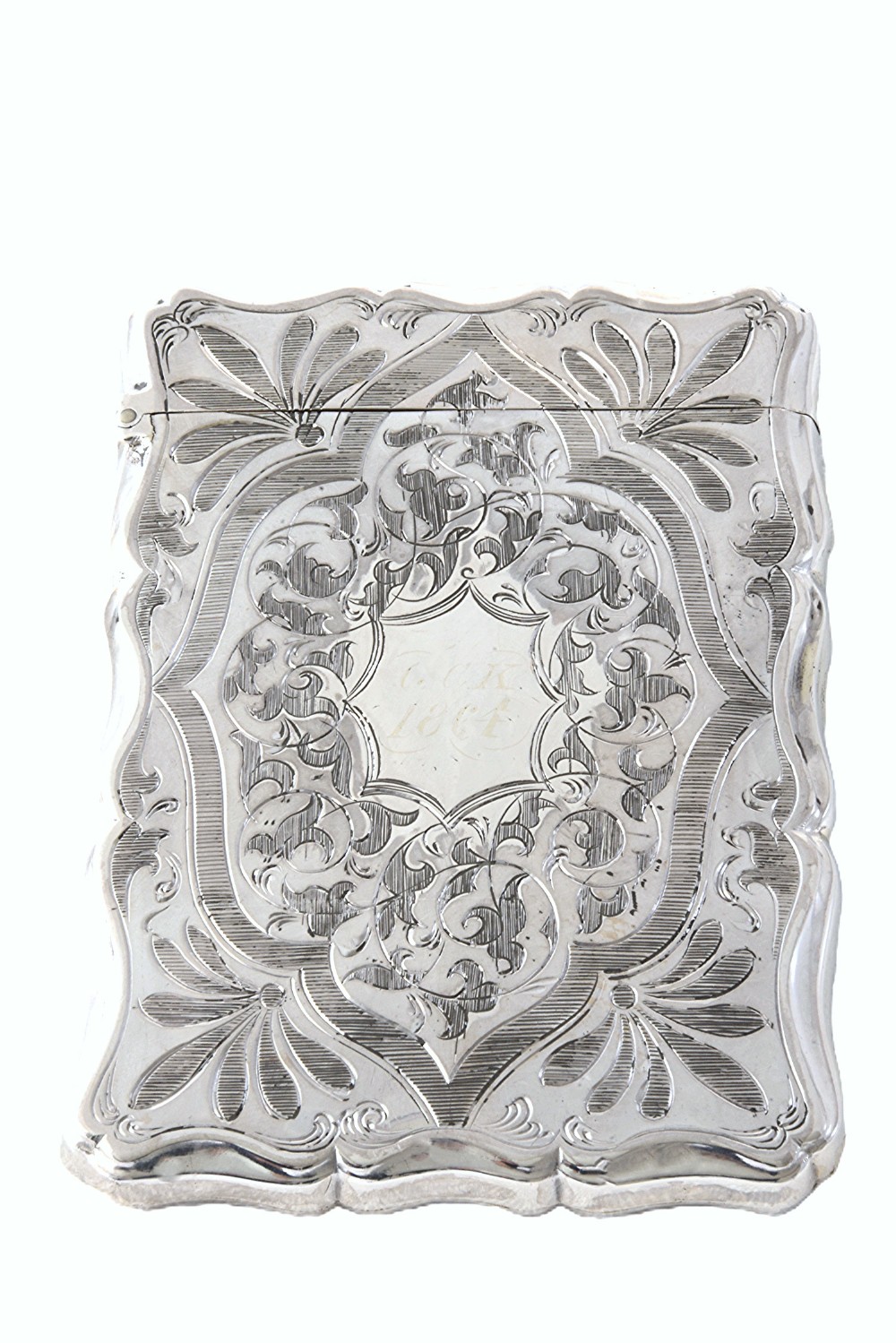 Victorian Silver Card Case 1861