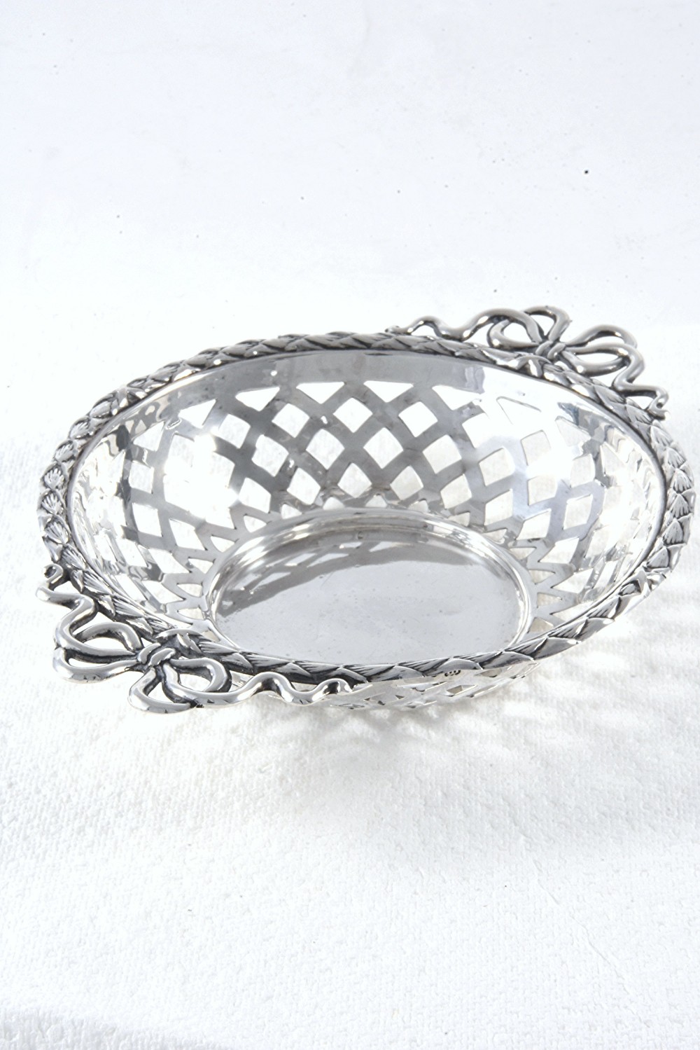 Edwardian Silver Pierced Dish 1907