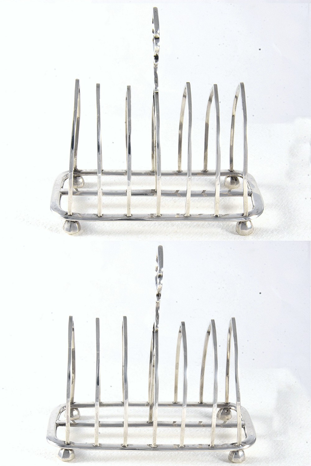 Edwardian Silver Toast Rack (6 Slice) 1908 View IV