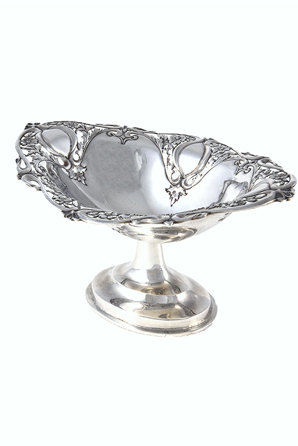 Edwardian Silver Pedestal Dish – Chester 1906