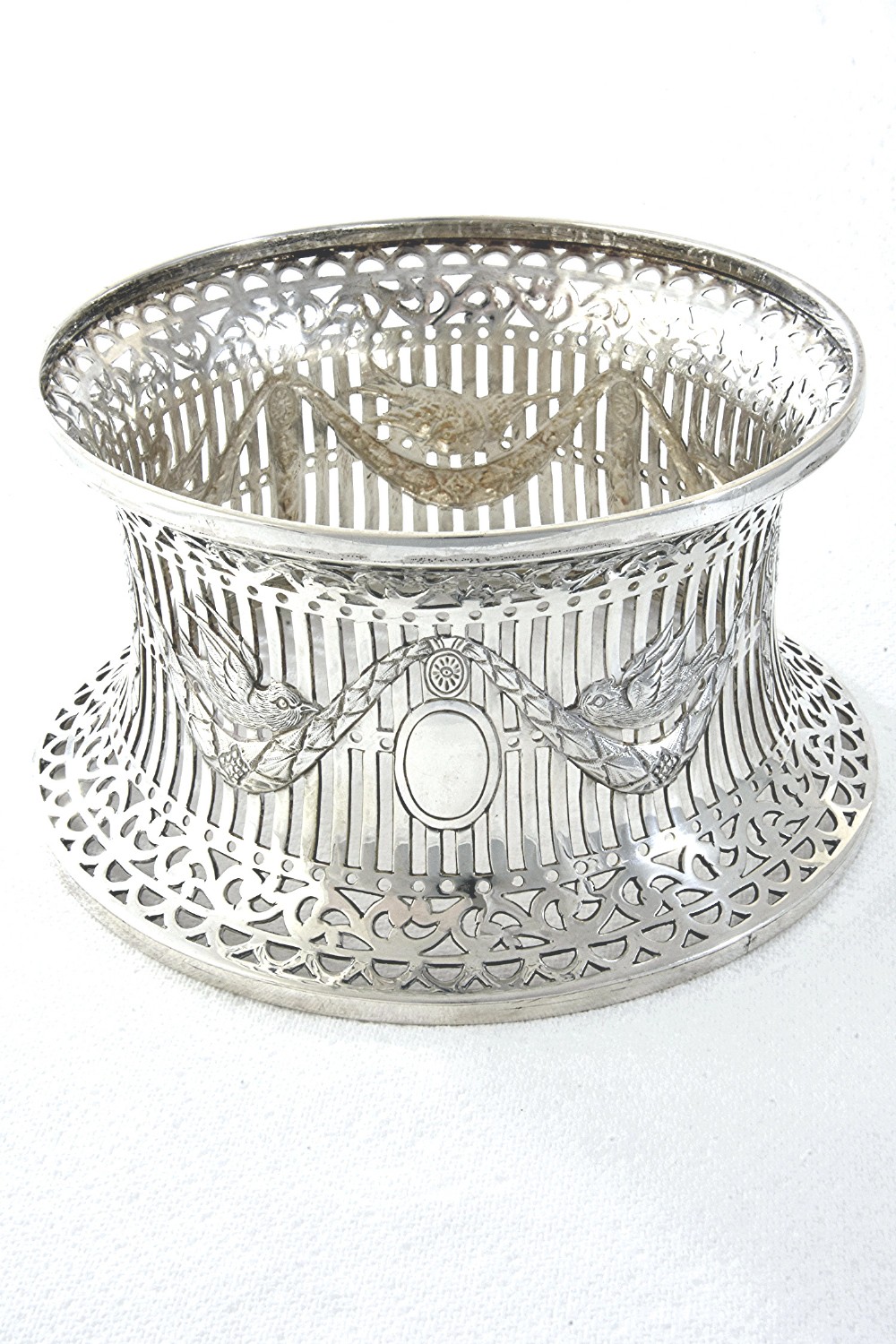 Antique Irish Silver Dish / Potato Ring 1916