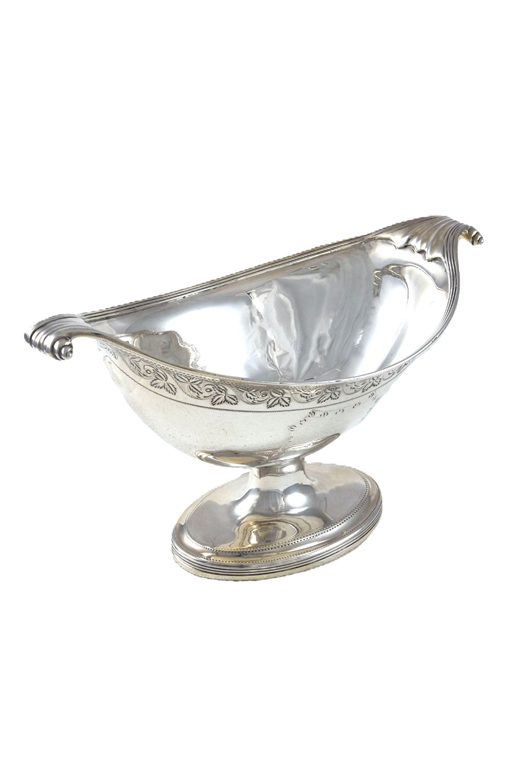 William IV Silver Boat Shaped Sugar Bowl 1832