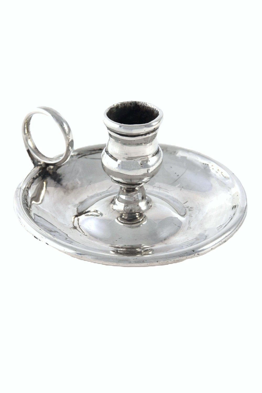 Georgian Novelty Silver Chamber Stick 1817