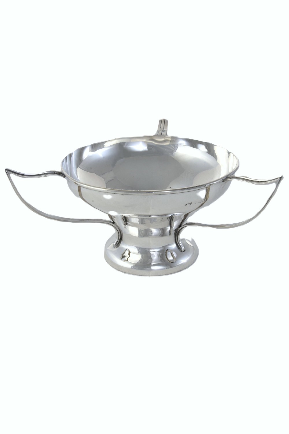 Edwardian Art Nouveau Silver Three Handled Bowl – 1910