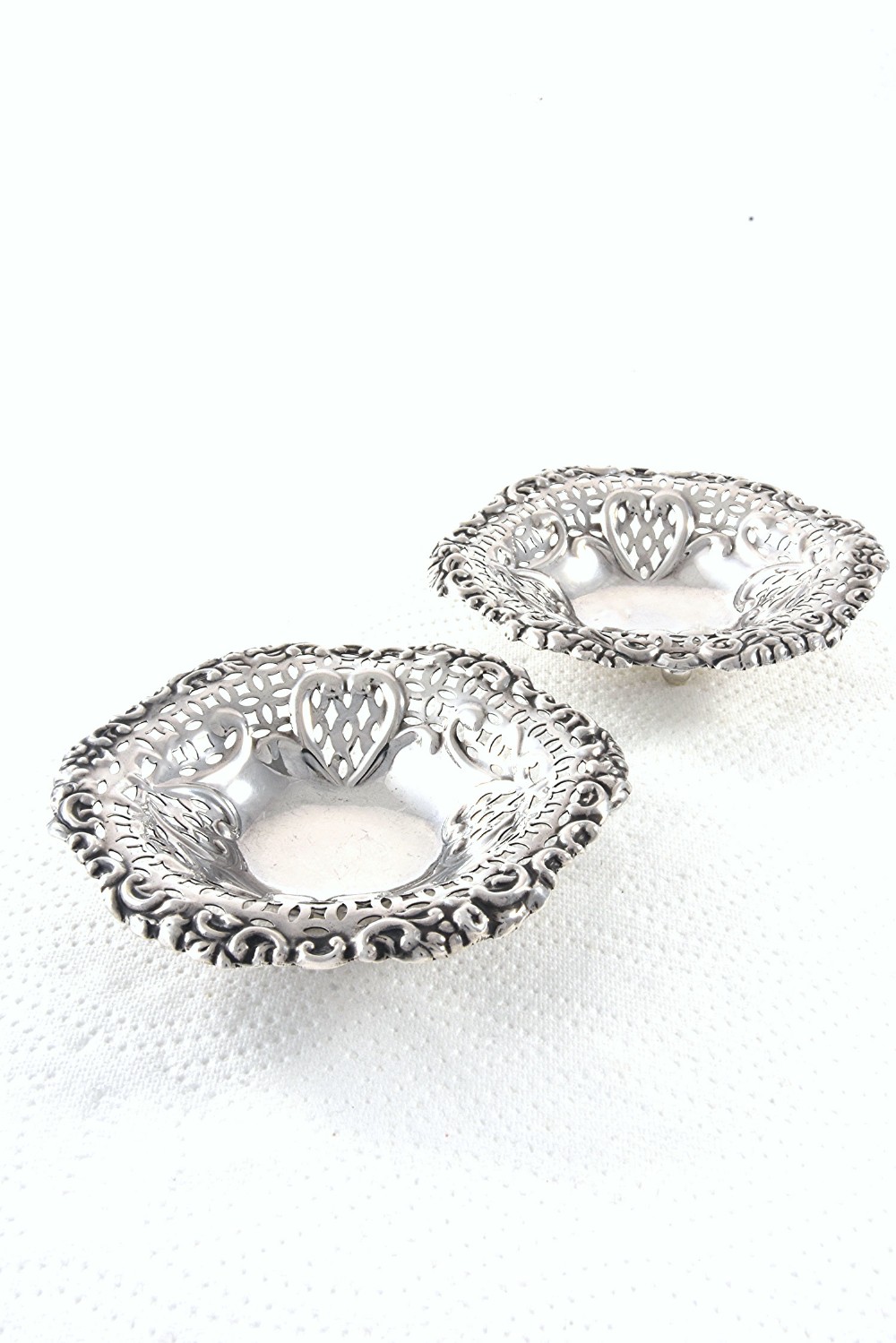 Pair of Victorian Silver Bon-Bon Dishes 1897