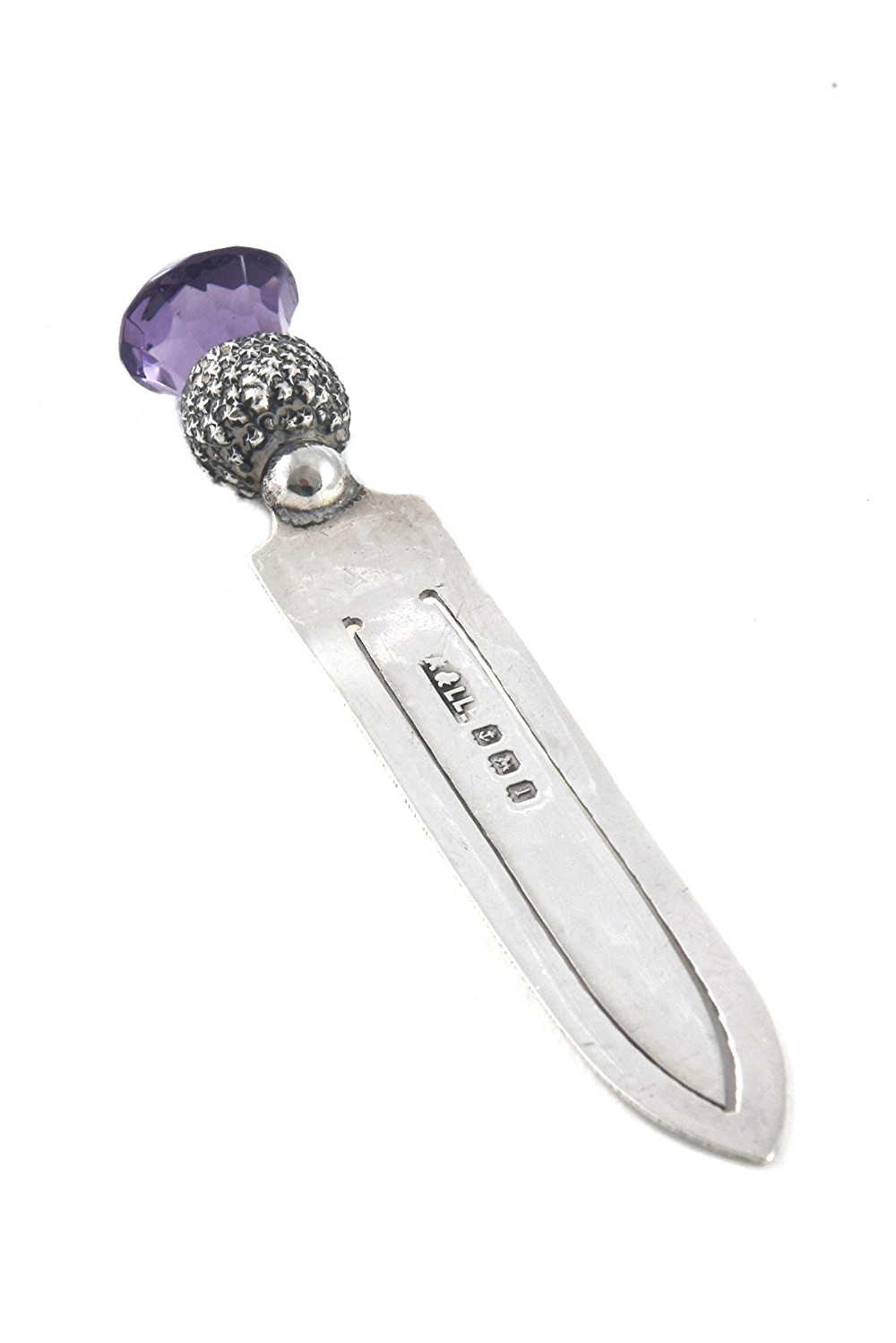 Edwardian Silver Thistle Bookmark 1910