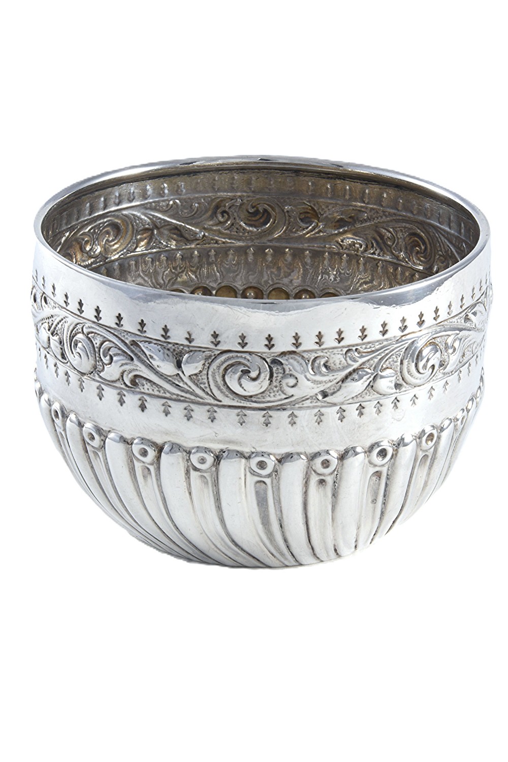 Victorian Silver Sugar Bowl 1886