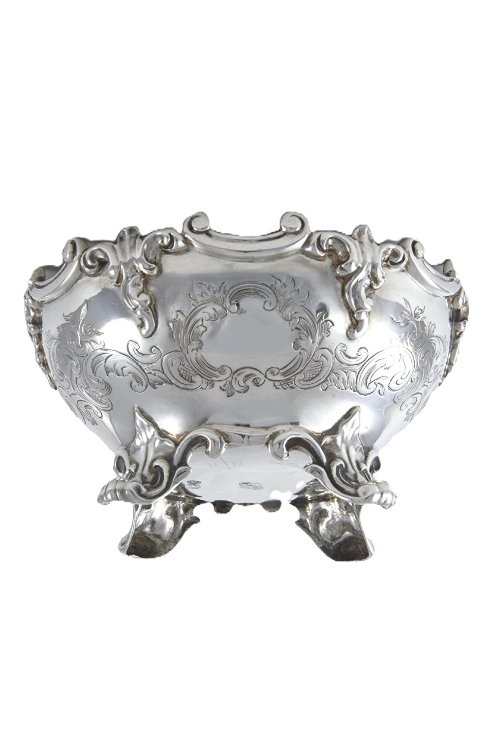 Victorian Silver Sugar Bowl 1849 View II