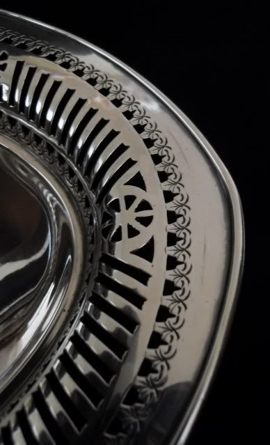 fig 3. Victorian Silver Swing Handled Pierced Basket