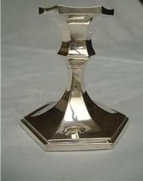 fig 2. Set of 4 Silver Art Deco Candelsticks