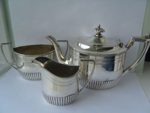 Victorian Silver 3 Piece Batchelors Tea Set