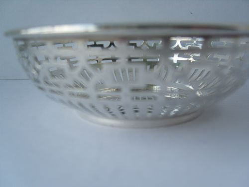 fig 2. Pair of Edwardian Solid Silver Pierced Bonbon Dishes