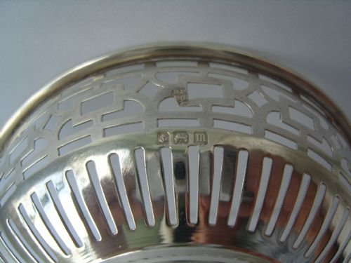 fig 3. Pair of Edwardian Solid Silver Pierced Bonbon Dishes