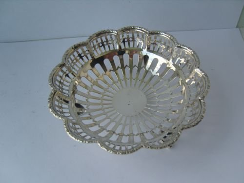 fig 1. Lovely Silver Art Deco Pierced Dish
