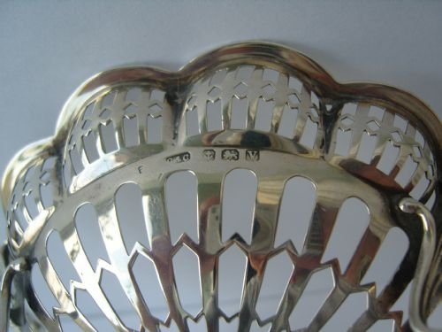 fig 3. Lovely Silver Art Deco Pierced Dish