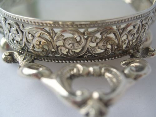 fig 2. Rare Victorian Silver Gallery Tray
