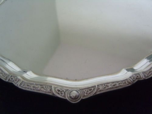 fig 1. Lovely Solid Silver Salver C 1913