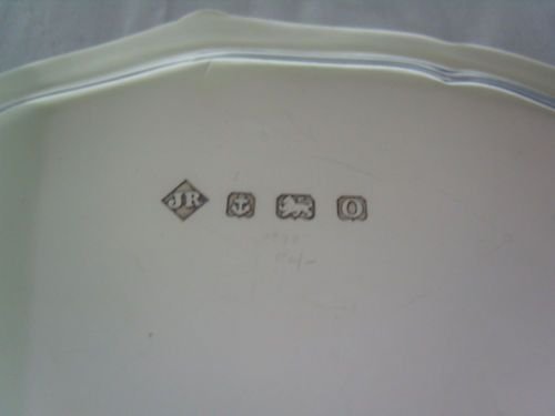 fig 2. Lovely Solid Silver Salver C 1913