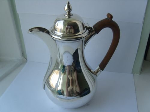 Solid Silver Hot Water Jug Hamilton and Inches