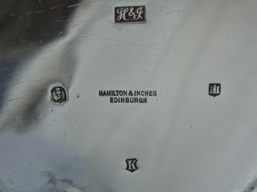 fig 2. Solid Silver Hot Water Jug Hamilton and Inches