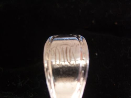 fig 1. Boxed Silver Spoon and Pusher Christening Set