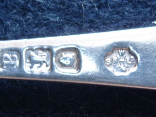 fig 2. Lovely Victorian Silver Christening Set By William Hutton