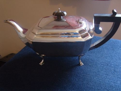fig 1. Stunning Art Deco Silver 4 Piece Tea and Coffee Set