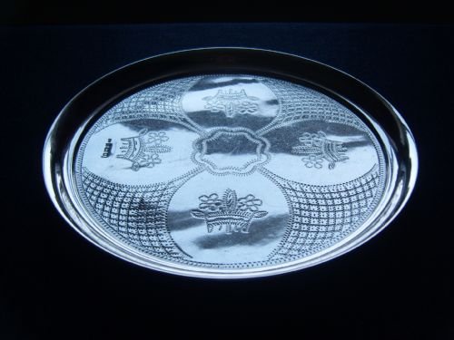 Rare Silver Tray Sigmund Zyto London 1923