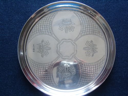fig 1. Rare Silver Tray Sigmund Zyto London 1923