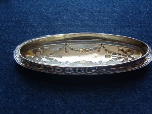 fig 2. Edwardian Cut Glass Silver Lidded Dressing Table Pot