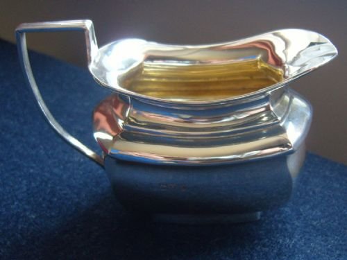 fig 3. Edwardian Silver Cream Jug Chester