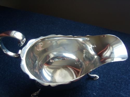fig 1. Lovely Art Deco Silver Sauce Boat