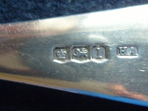 fig 3. Lovely Boxed Halmarked Silver Spoon Atkin Brothers