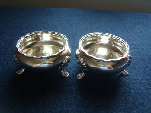 Pair of Edwardian Silver Open Salts