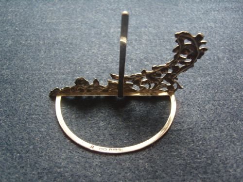 fig 2. Set of Four Edwardian Silver Menu Holders