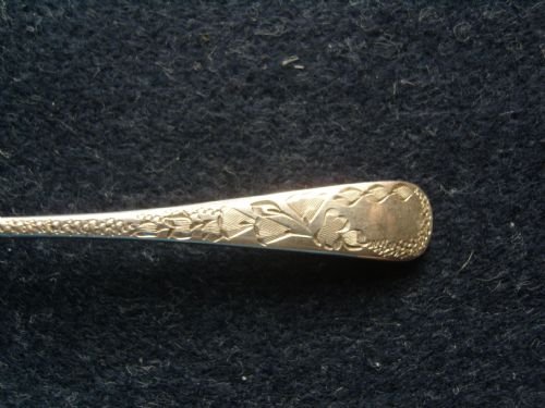 fig 3. Boxed Set Of Edwardian Silver Teaspoons & Sugar Tongs.